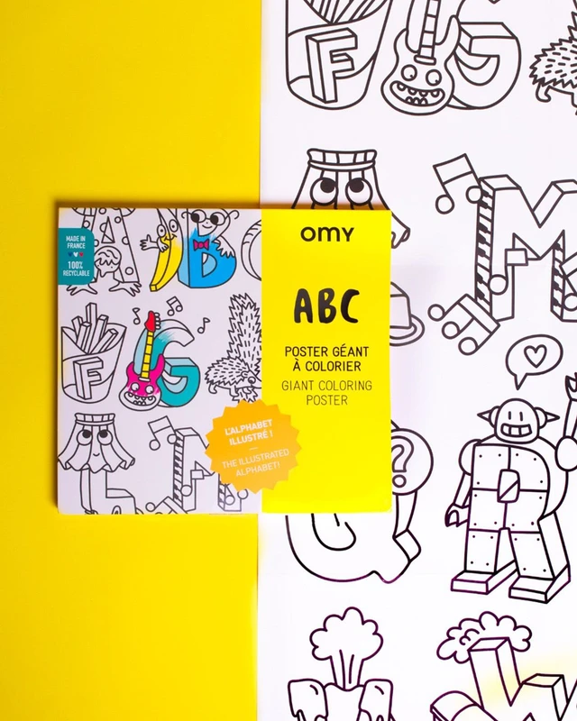 OMY - Αφίσα γίγας για ζωγραφική ABC