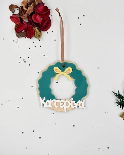 Στολίδι με όνομα - Στεφάνι