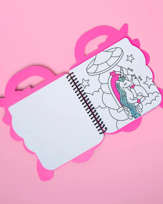 OMY - Βιβλιαράκι ζωγραφικής με αυτοκόλλητα Μονόκερος Lily