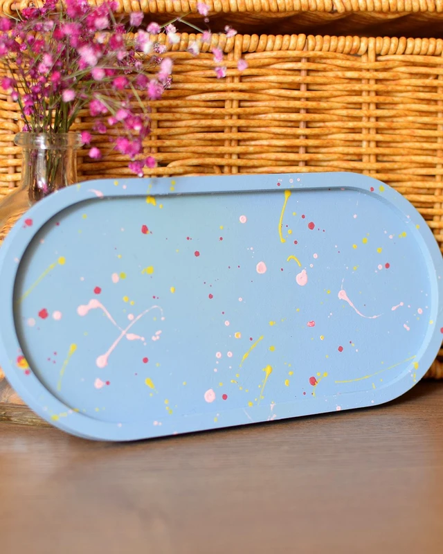 Διακοσμητικός Δίσκος - Blue Splash