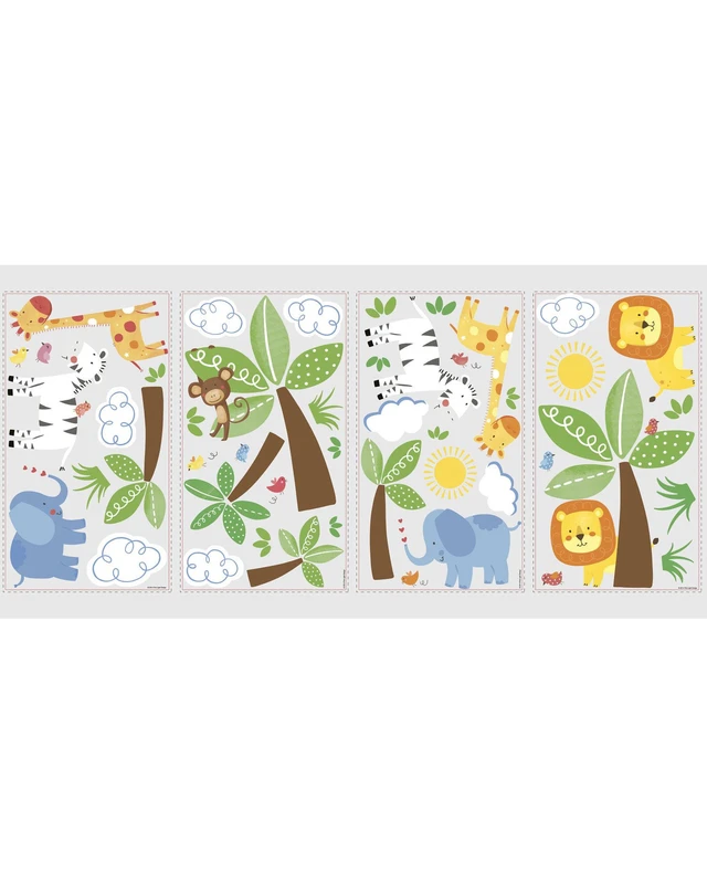 RoomMates - Αυτοκόλλητα τοίχου Ζώα της ζούγκλας