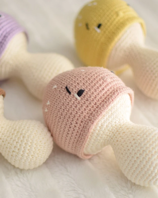 Χειροποίητη κουδουνίστρα - Μανιτάρι