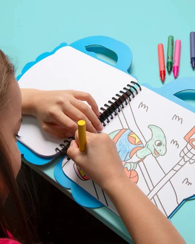 OMY - Βιβλιαράκι ζωγραφικής με αυτοκόλλητα Δεινόσαυρος