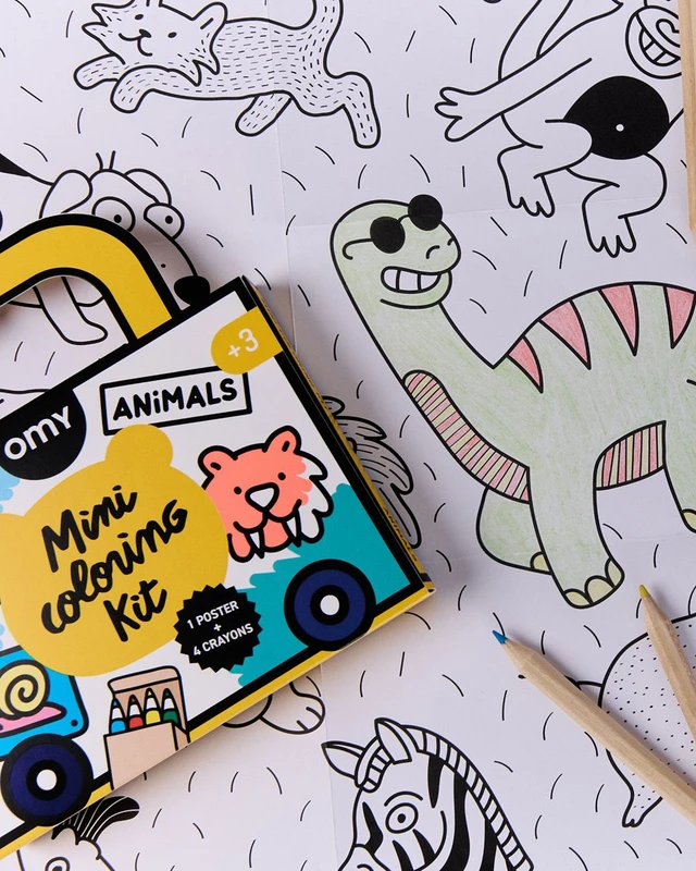 OMY - Αφίσα ζωγραφικής μίνι Ζωάκια