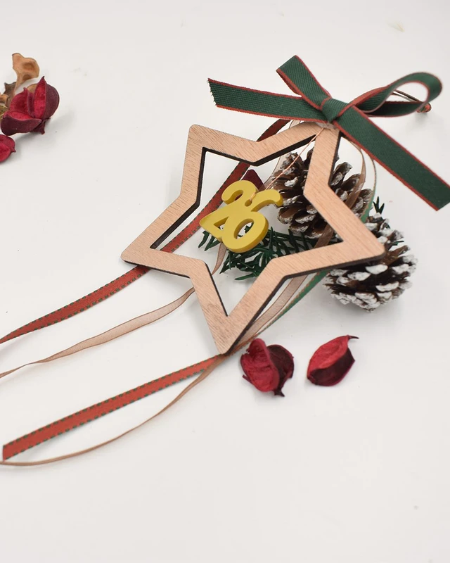 Ξύλινο γούρι - Αστέρι