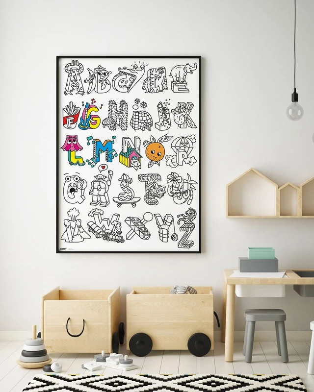 OMY - Αφίσα γίγας για ζωγραφική ABC