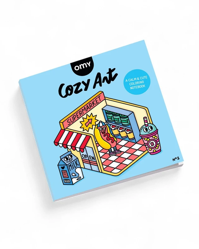 OMY - Βιβλίο ζωγραφικής Cozy Art Supermarket