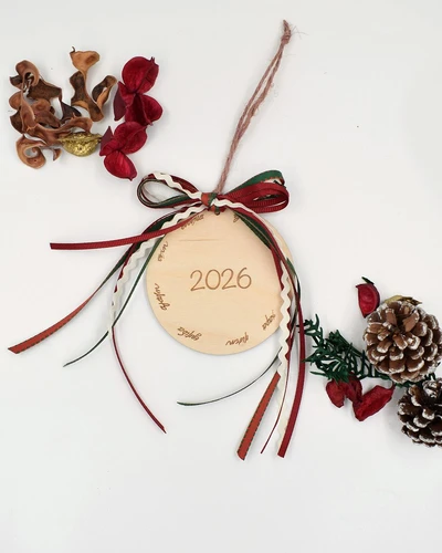 Ξύλινο γούρι - 2026 Ευχές