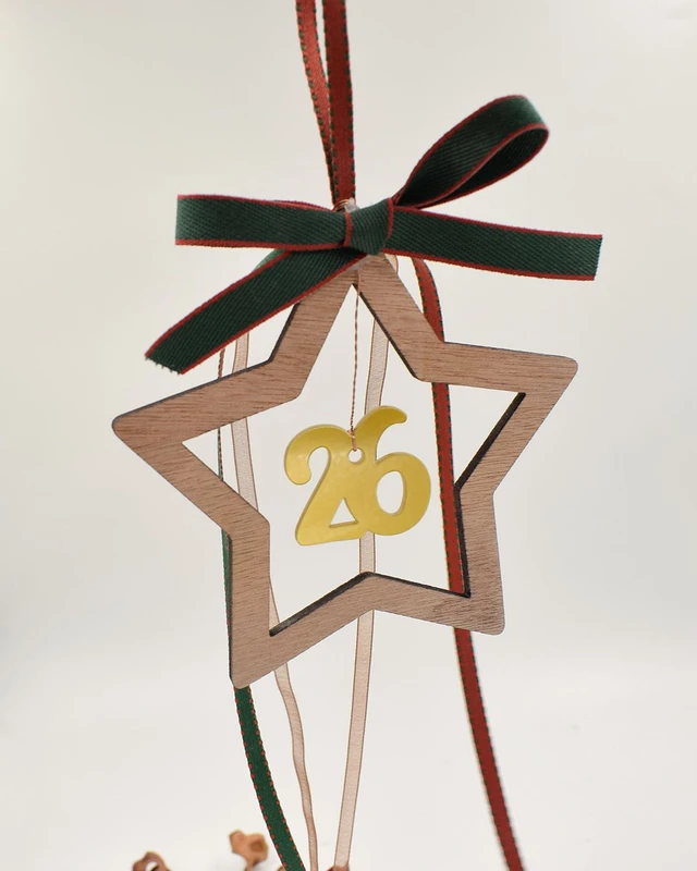 Ξύλινο γούρι - Αστέρι