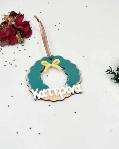 Στολίδι με όνομα - Στεφάνι