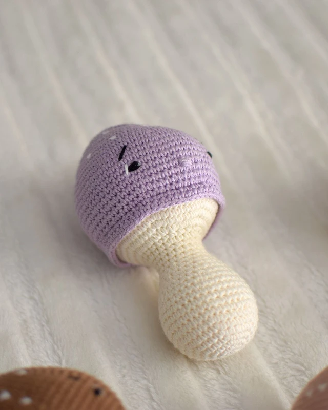 Χειροποίητη κουδουνίστρα - Μανιτάρι