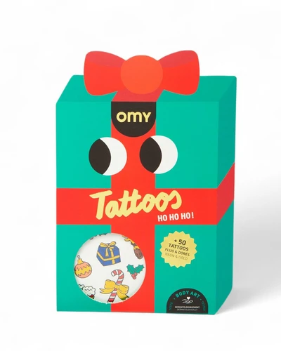 OMY - Αυτοκόλλητα tattoos HO HO HO!