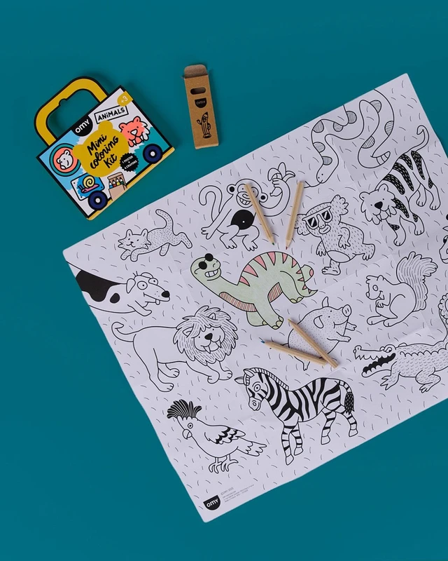 OMY - Αφίσα ζωγραφικής μίνι Ζωάκια