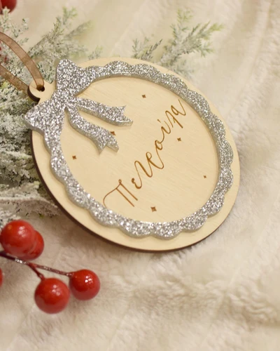 Στολίδι - Στεφάνι με Glitter