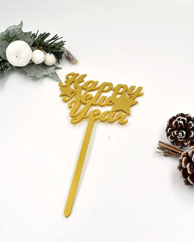 Cake topper - Happy New Year