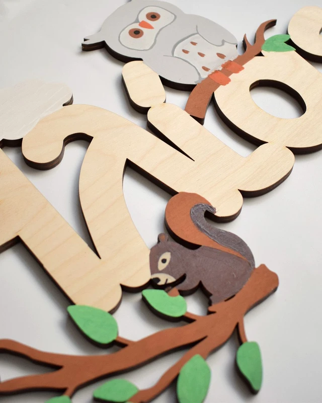 Ξύλινο Όνομα - Ζώα του Δάσους