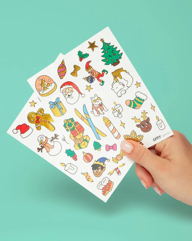 OMY - Αυτοκόλλητα tattoos HO HO HO!