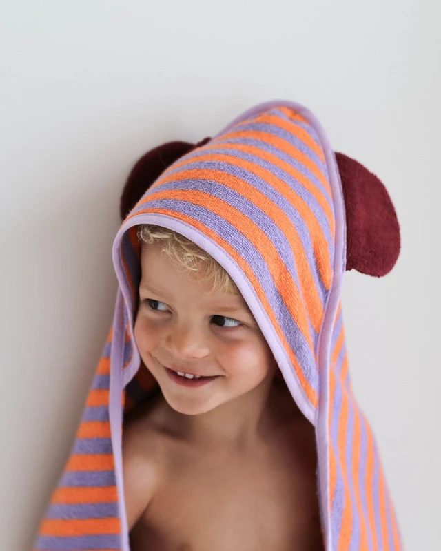 Quut - Μπουρνουζοπετσέτα αρκουδάκι Lavender