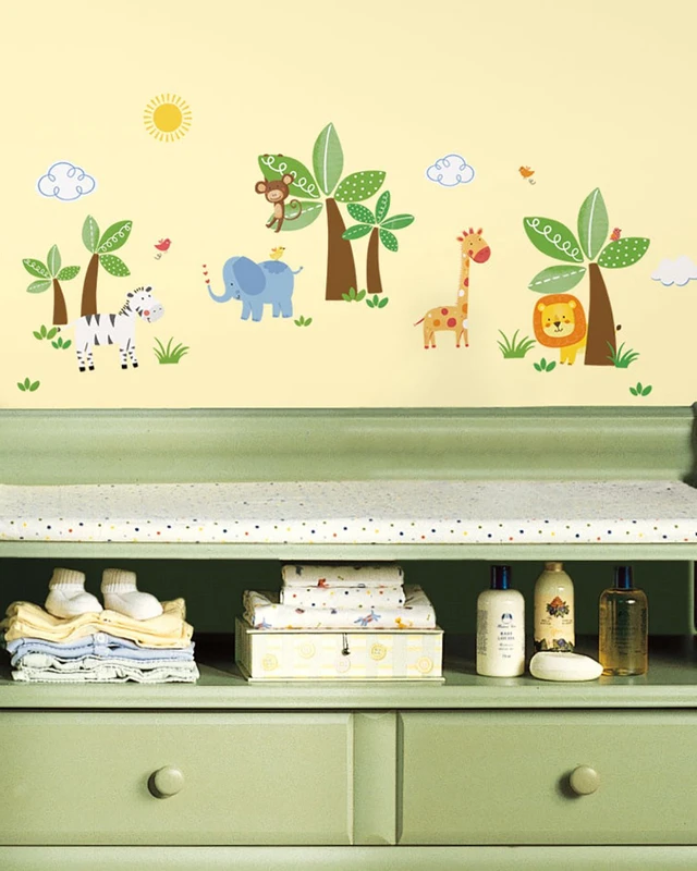 RoomMates - Αυτοκόλλητα τοίχου Ζώα της ζούγκλας
