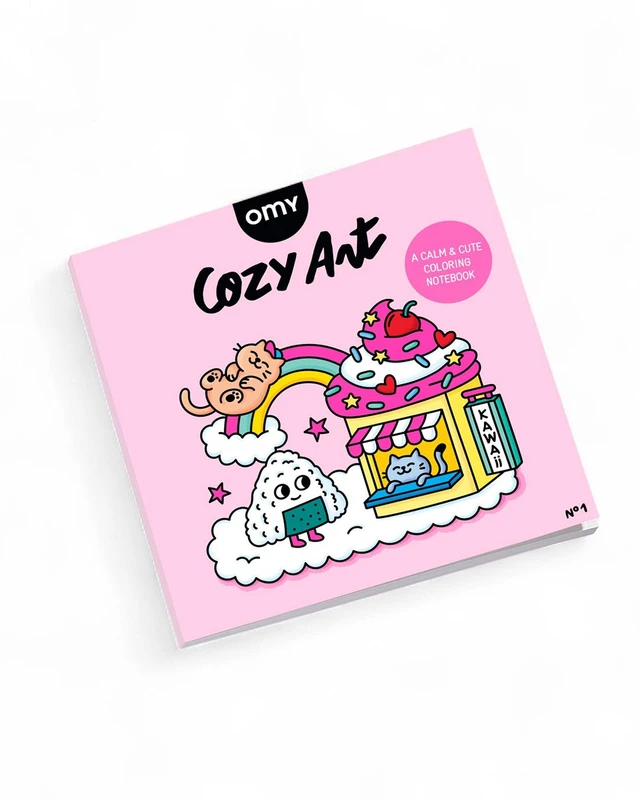 OMY - Βιβλίο ζωγραφικής Cozy Art Kawaii