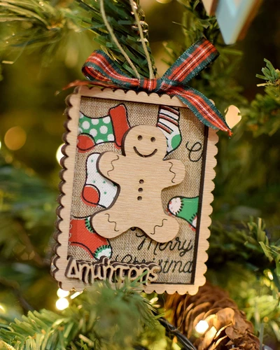 Στολίδι - Κορνίζα Gingerbread Man