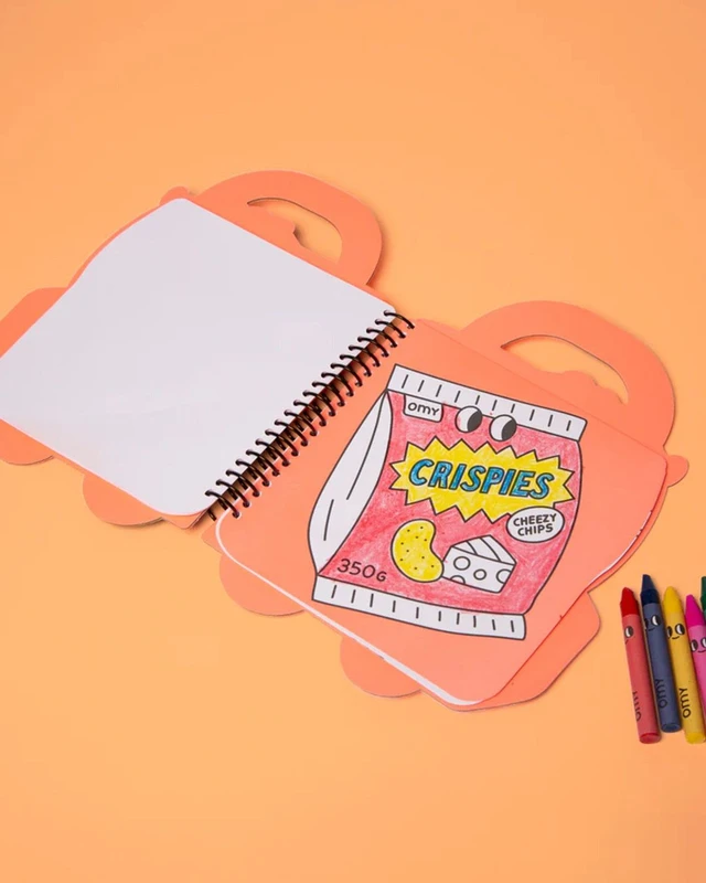 OMY - Βιβλιαράκι ζωγραφικής με αυτοκόλλητα Yummy