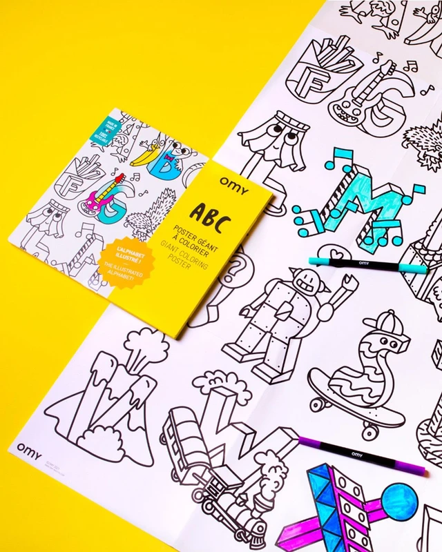 OMY - Αφίσα γίγας για ζωγραφική ABC