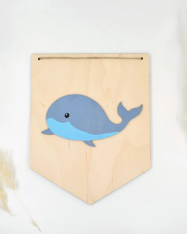 Διακοσμητικό με Όνομα - Φάλαινα