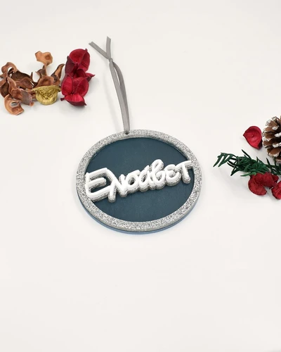 Στολίδι με όνομα - Glitter
